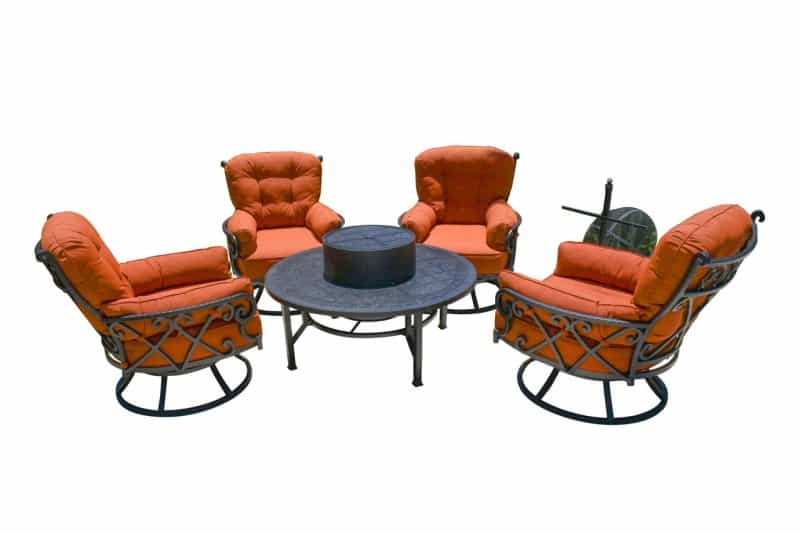 Chillounger All Inclusive Outdoor Firepit Club Set (Kit)