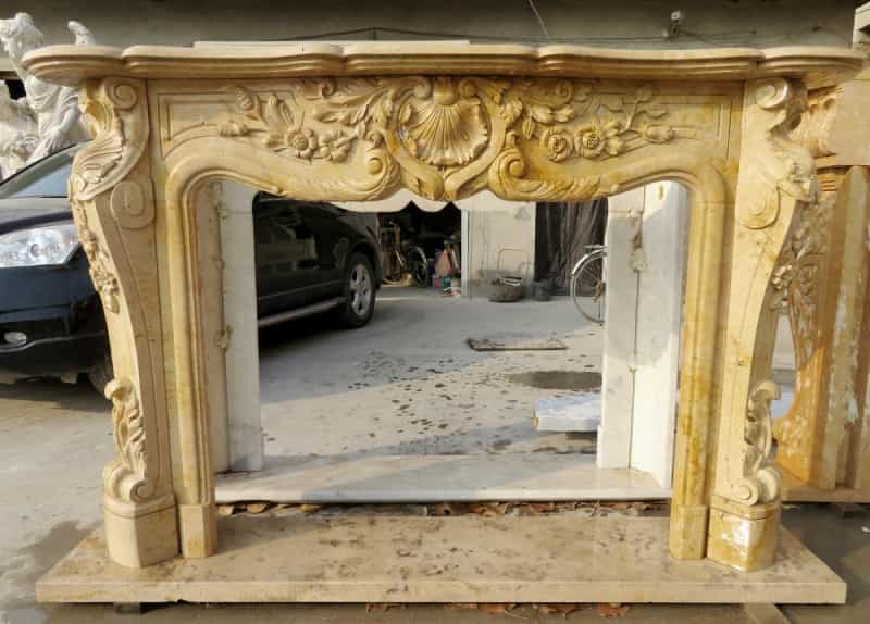 Hole Stone Marble Mantel (Open 36X48)