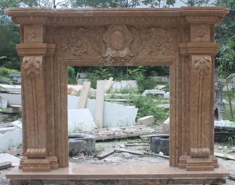 Henan Yellow Marble Mantel