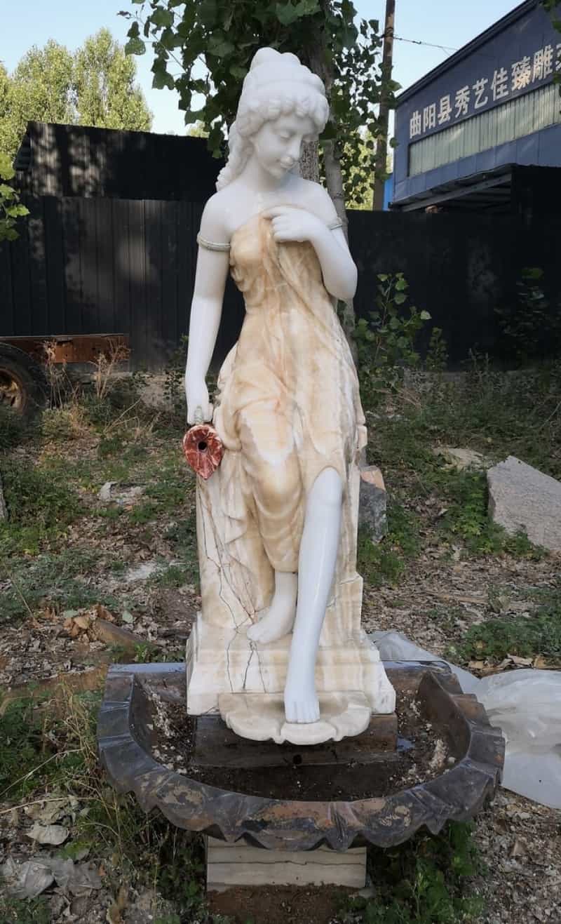 Marble Lady Fountain Statue Afd Home