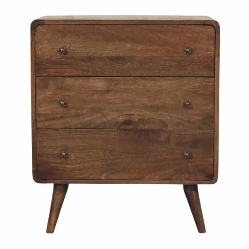 Curve Edge 3 Drawer Chest