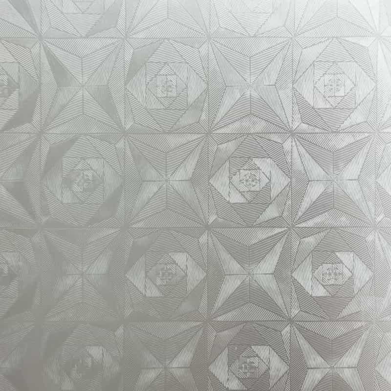 Mirage Rose - Self-Adhesive Embossed Window Film Home Decor