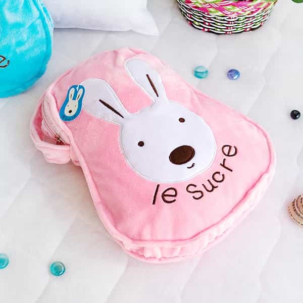 Throw Blanket Pillow Cushion - Sugar Rabbit - Pink