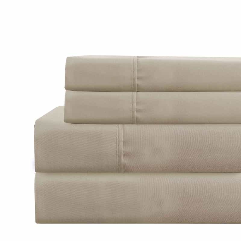 Lanester 4 Piece Full Size Deep Pocket Sheet Set The Urban Port, Taupe Gray