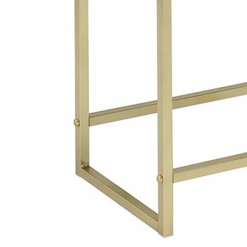 Astonishing Side Table, White & Gold