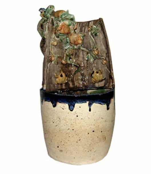 Ceramic Table Top Water Fountain 7" X 7" X 13"