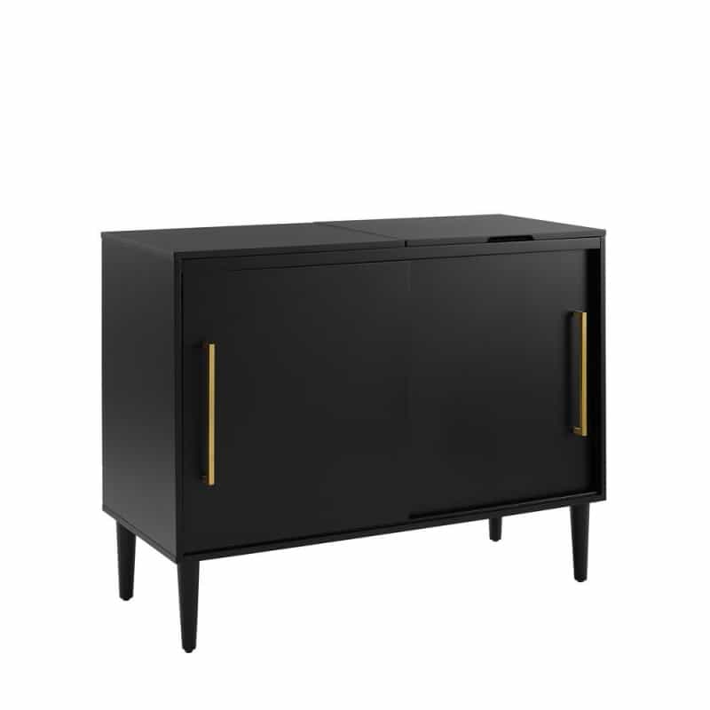 Everett Large Record Player Cabinet With Vinyl Storage