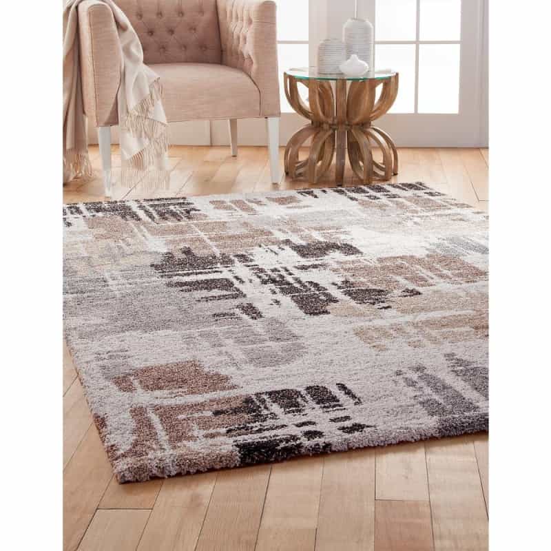 Granada Bakari Chocolate/Med.Brown/Grey/Ivory Area Rug, 7'10" X 10'10"