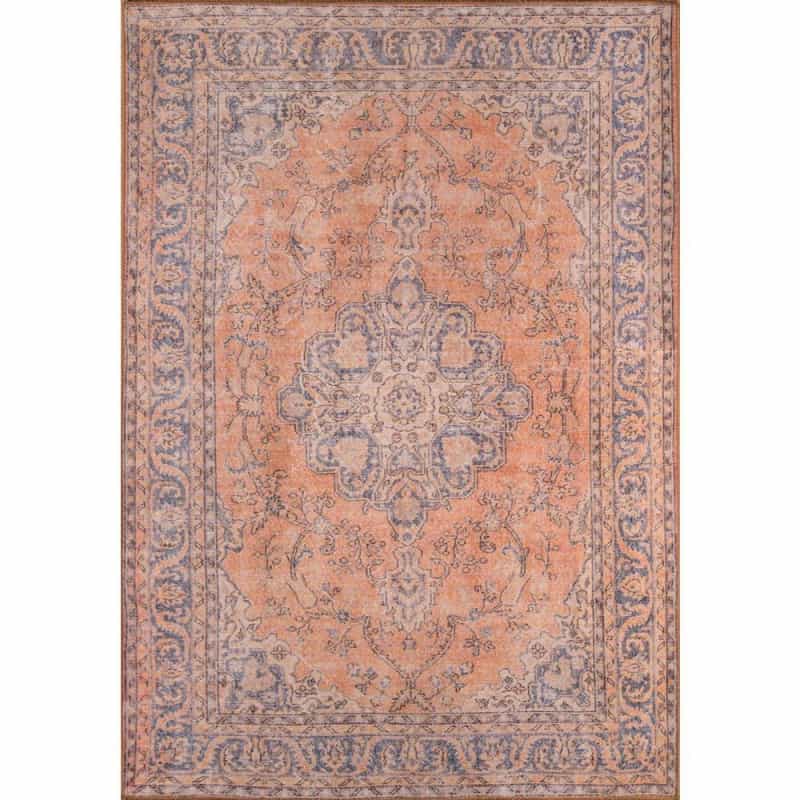 Traditional Rectangle Area Rug, Copper, 3' X 5'