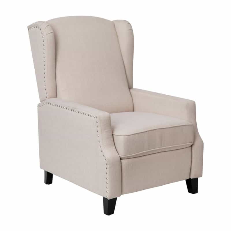 Traditional Slim Push Back Recliner Chair