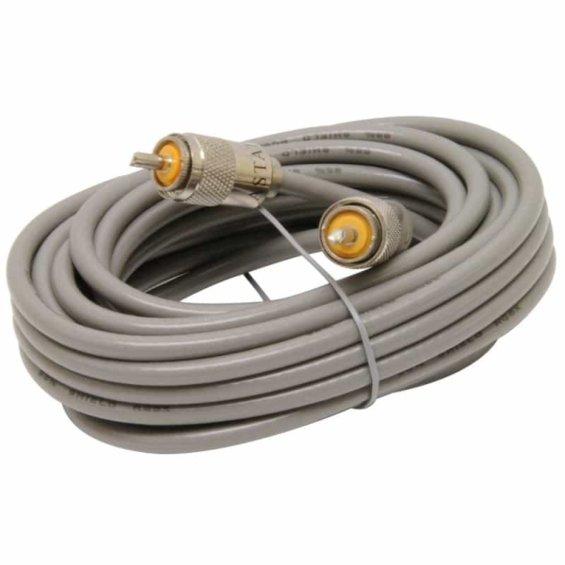 18Ft Rg8x Cable With Pl-259 Connectors