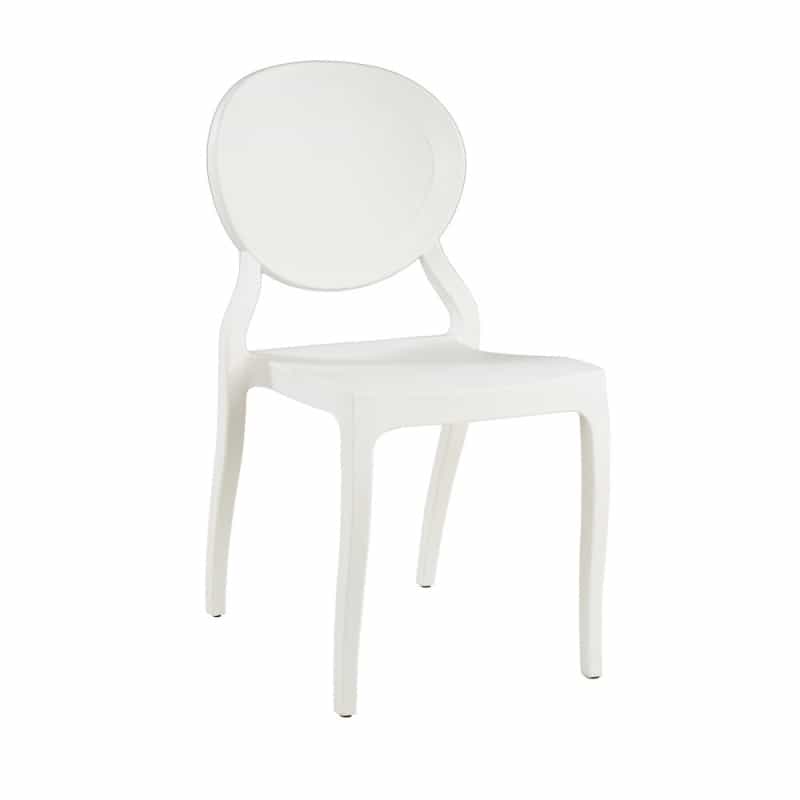 Commerical Seating Products White Emma Armless Chairs