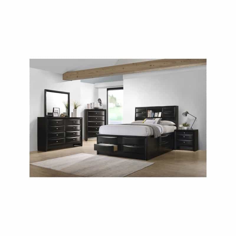 Briana 5-Piece Queen Bedroom Set Black