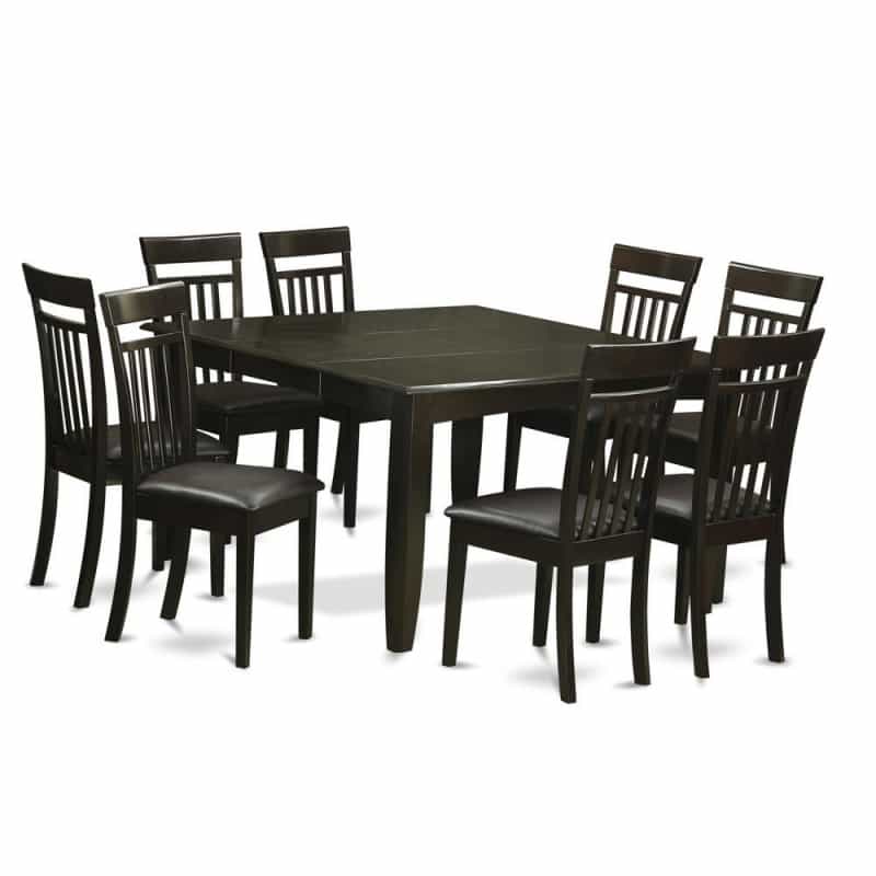 9 Pc Dining Room Set-Table And 8 Kitchen Chairs
