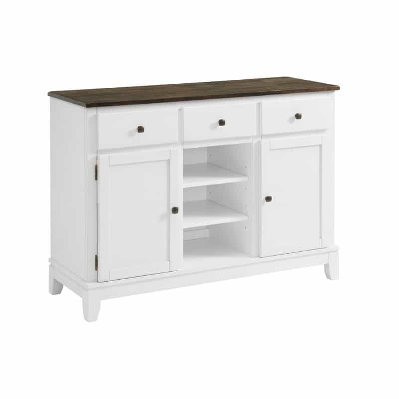 50" Wine Server In Gray & White