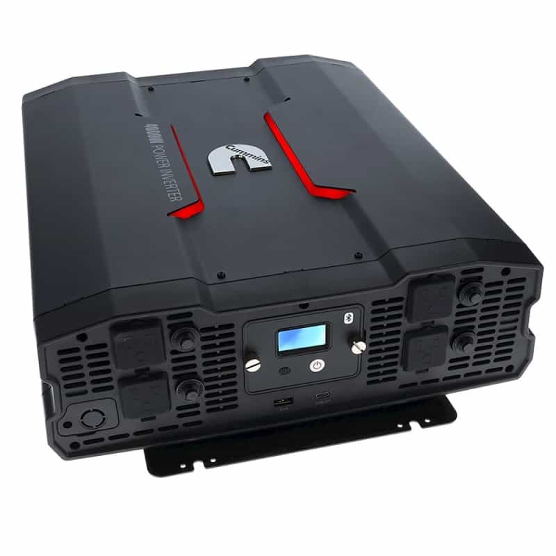 4000W Power Inverter Modified Sine Wave Truck Inverter 12V To 110V 4 Ac Outlets