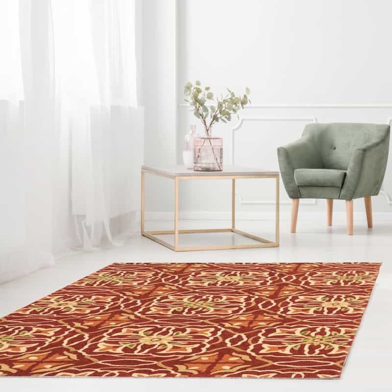 Trio Ikat Ivory & Grey 5X7, Rug