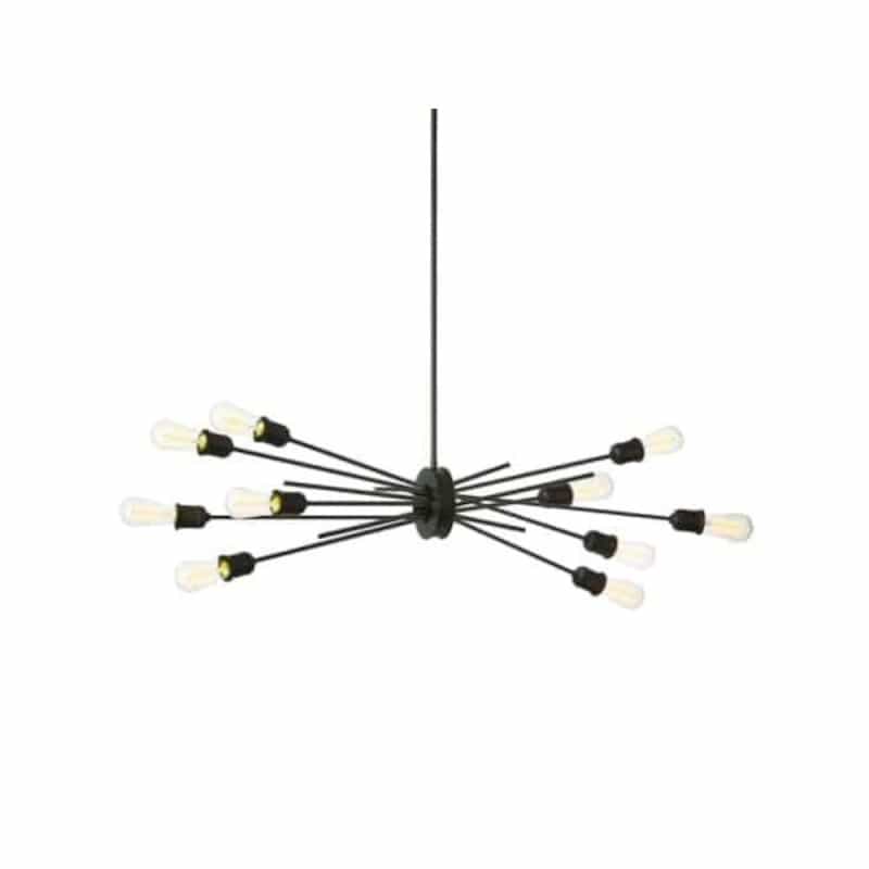 10Lt Horizontal Pendant, Espresso Finish