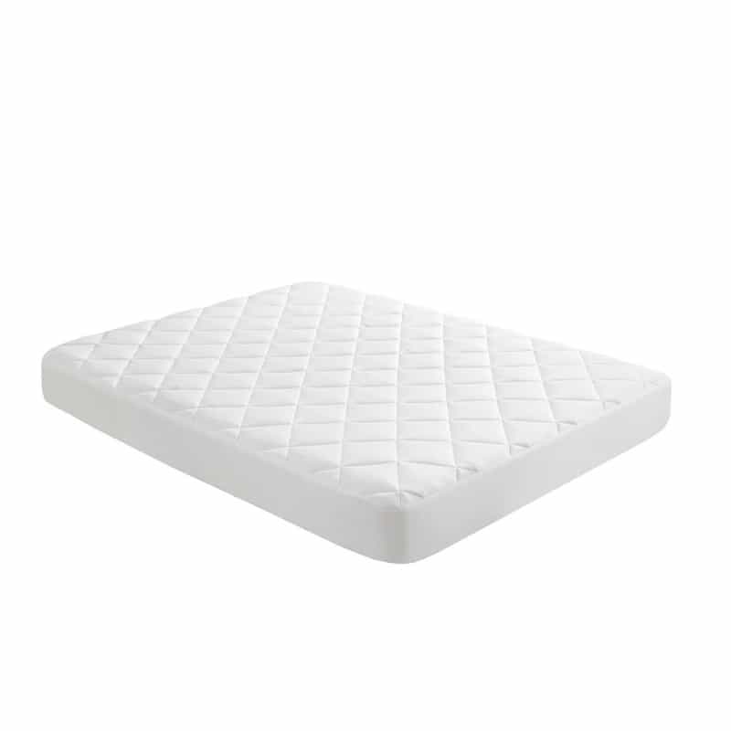 Cooling Touch Overfilled Deep Pocket Mattress Pad In White Color