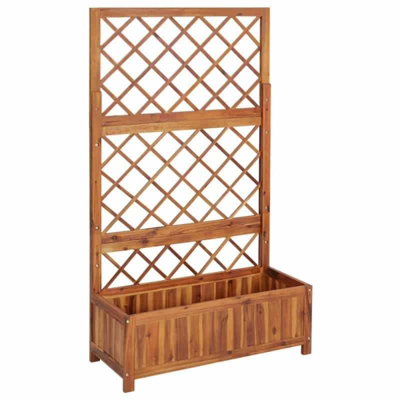 Raised Bed Natural Wood Solid Acacia Wood With An Oil Finish