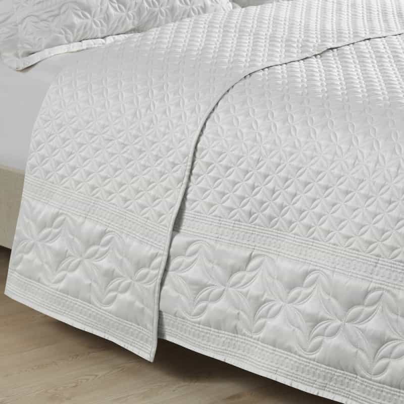 3 Piece Grey Quilt Set