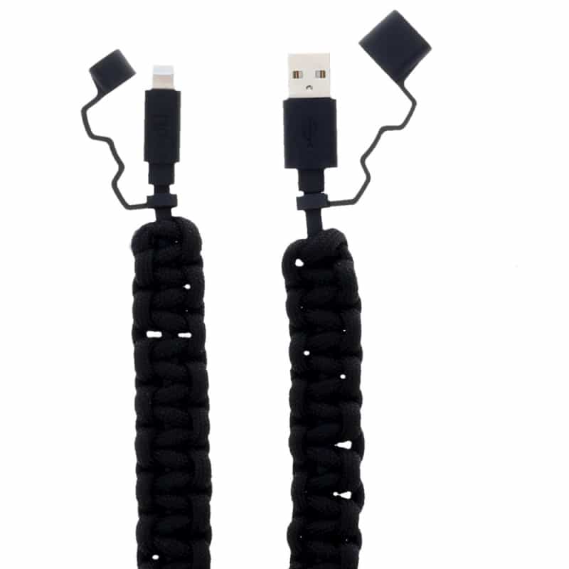 Lightning Paracord Cable 2Ft Phone Charger Braided Lightning Cable
