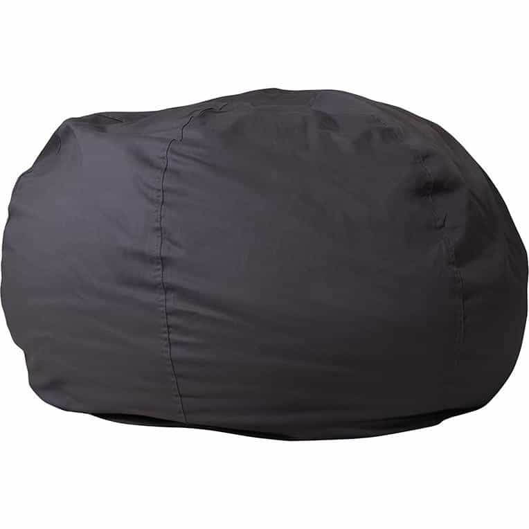 Oversized Solid Gray Refillable Bean Bag Chair For All Ages