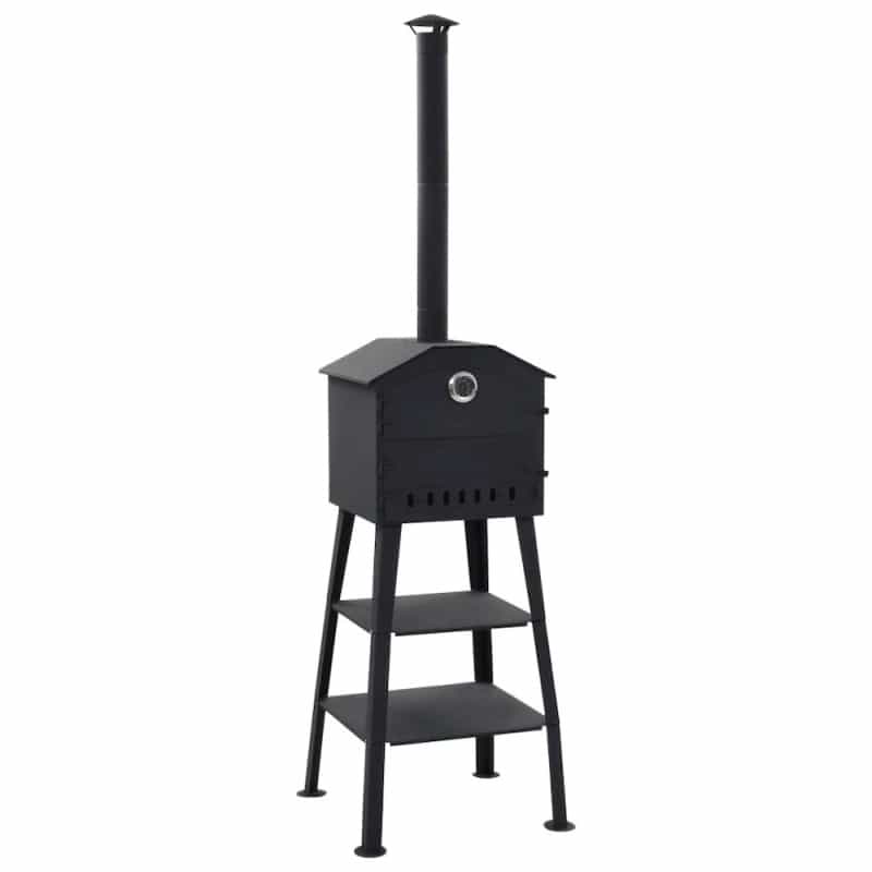 Vidaxl Outdoor Pizza Oven Charcoal Fired With 2 Fireclay Stones, 40362
