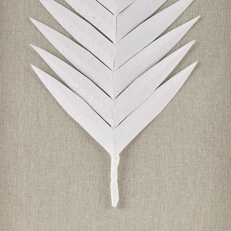 Framed Rice Paper Palm Leaves 3-Piece Shadowbox Wall Decor Set