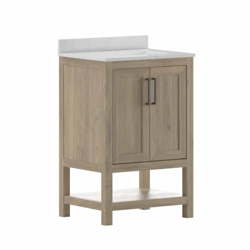 24 Inch Contemporary Bathroom Vanity With Sink Combo