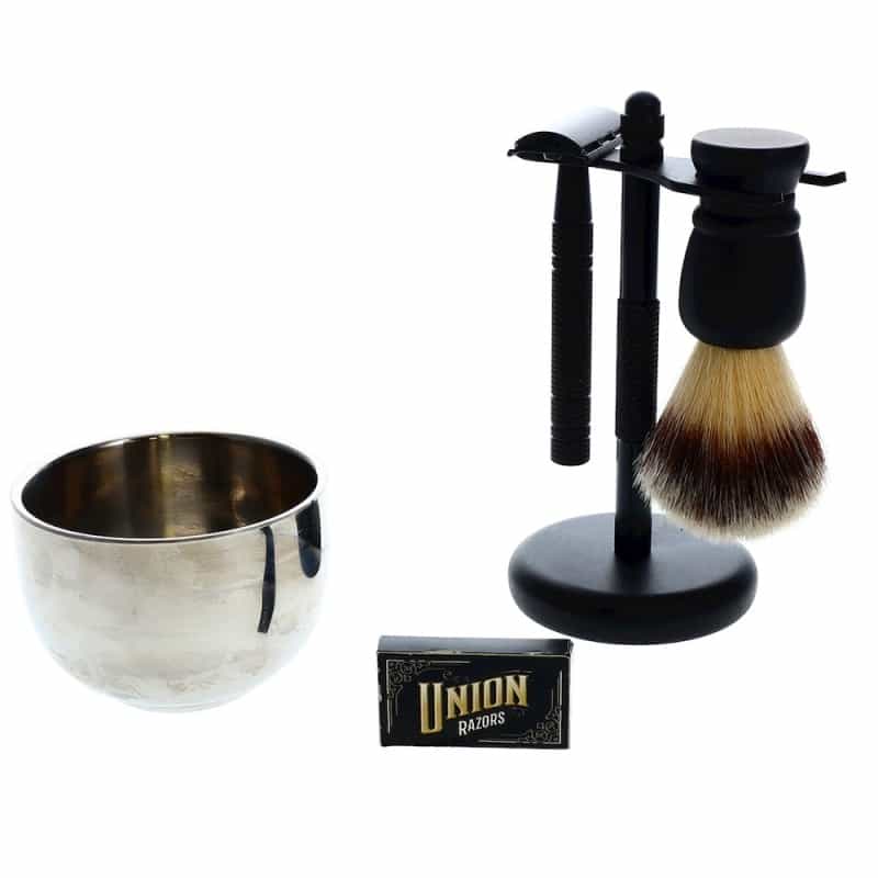 Mens Shaving Kit 5-Piece Gift Set With Razor Essentials And Replacement Blades