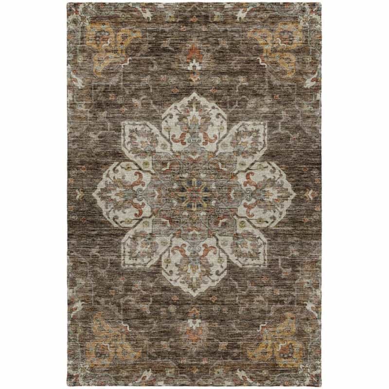 Indoor/Outdoor Silk Road Chocolate 6'6" X 9'6" Rug