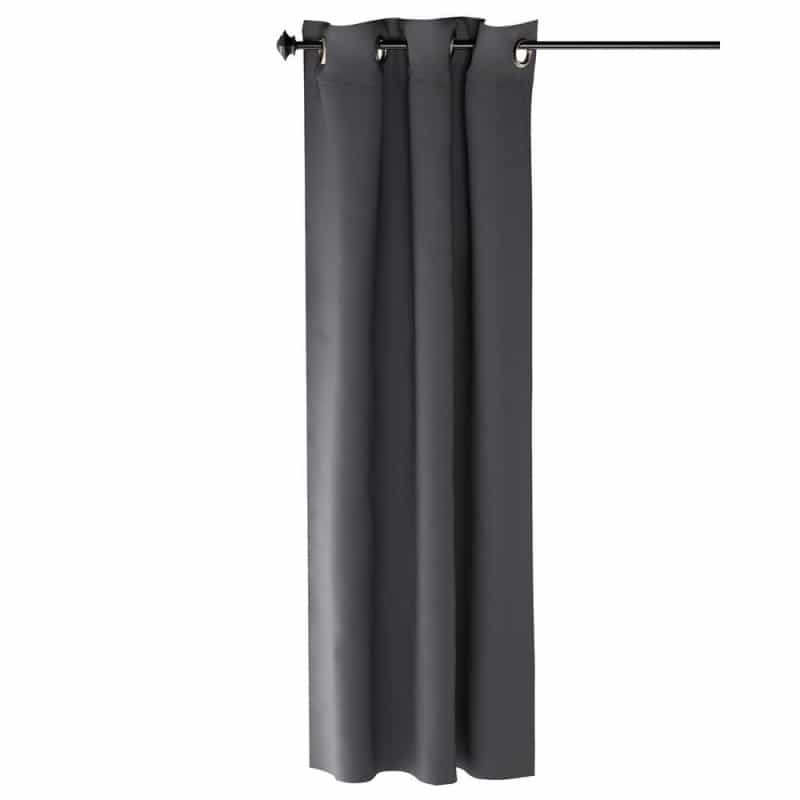 Furinno Collins Blackout Curtain 42X63 In. 1 Panel, Dark Grey