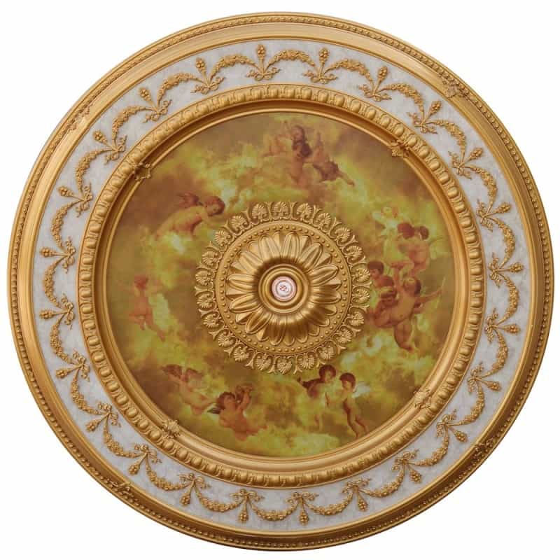 Sistine Chapel Classical Round Chandelier Ceiling Medallion 63