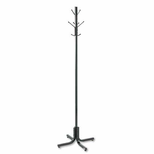 Metal Costumer, Four Ball-Tipped Double-Hooks, 21W X 21D X 70H, Black
