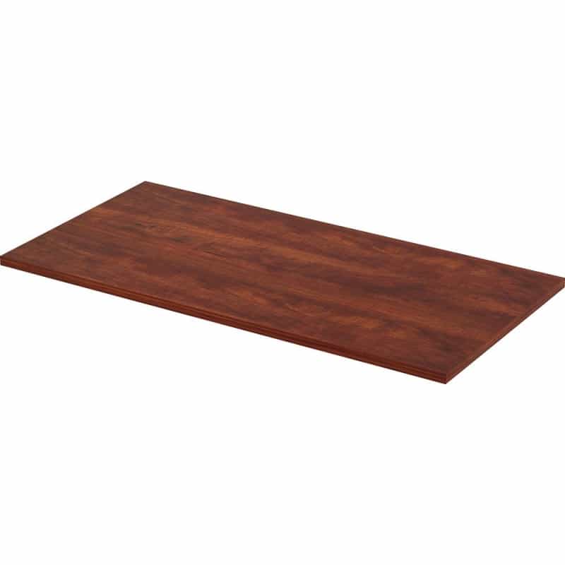 Lorell Training Tabletop - Cherry Rectangle, Laminated Top - 48" Table Top Length X 24" Table Top Width X 1" Table Top Thickness - Assembly Required - 1 Each