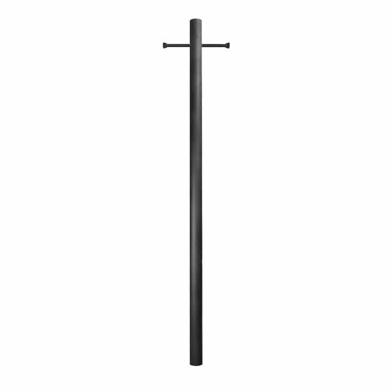 7' Smooth Aluminum Direct Burial Post With Ladder Rest
