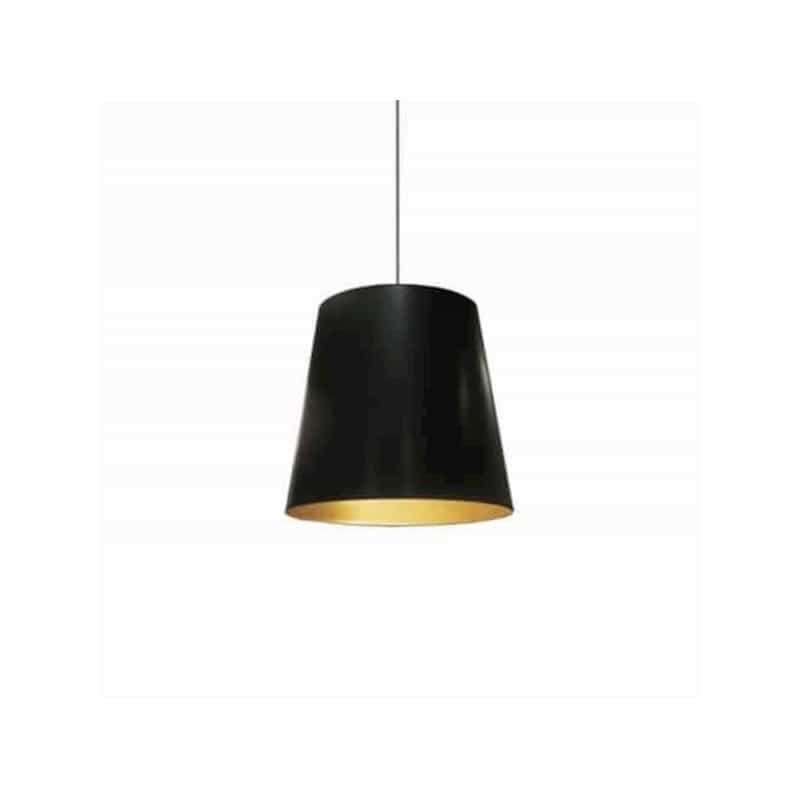 1Lt Oversized Drum Pendant,Medium - Blk/Gld