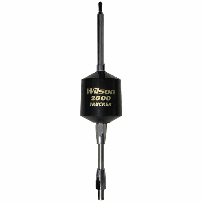 Wilson T2000 Series Black Mobile Cb Trucker Antenna With 5In Shaft 49In Steel