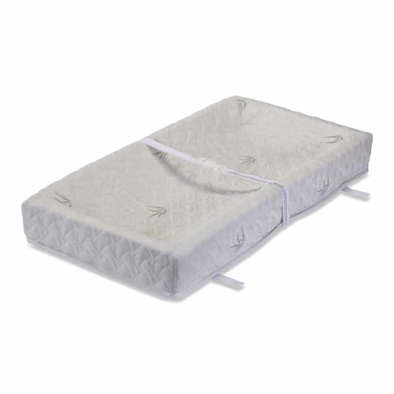 4-Sided Diaper Changing Pad, 32" With Bamboo Viscose Top Layer On Waterproof Cover