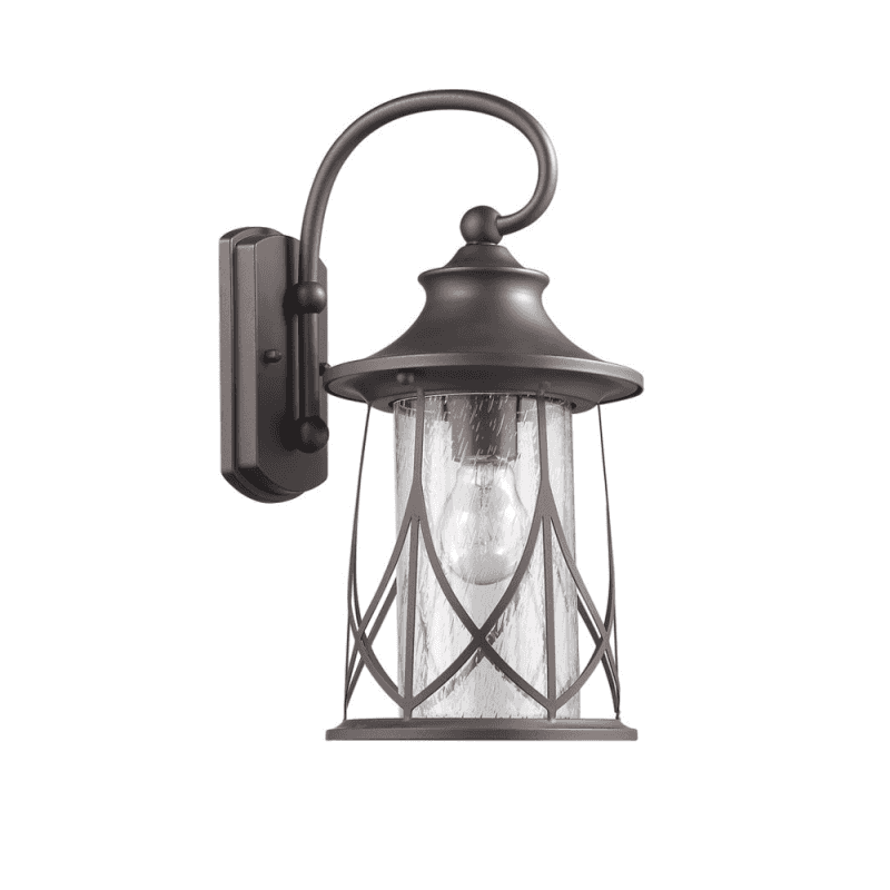 Marhaus Transitional 1 Light Rubbed Bronze Outdoor Wall Sconce 15" Height