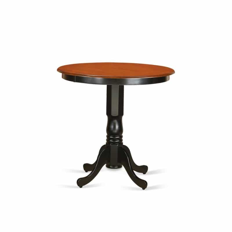 Jackson Counter Height Table In Black And Cherry Finish