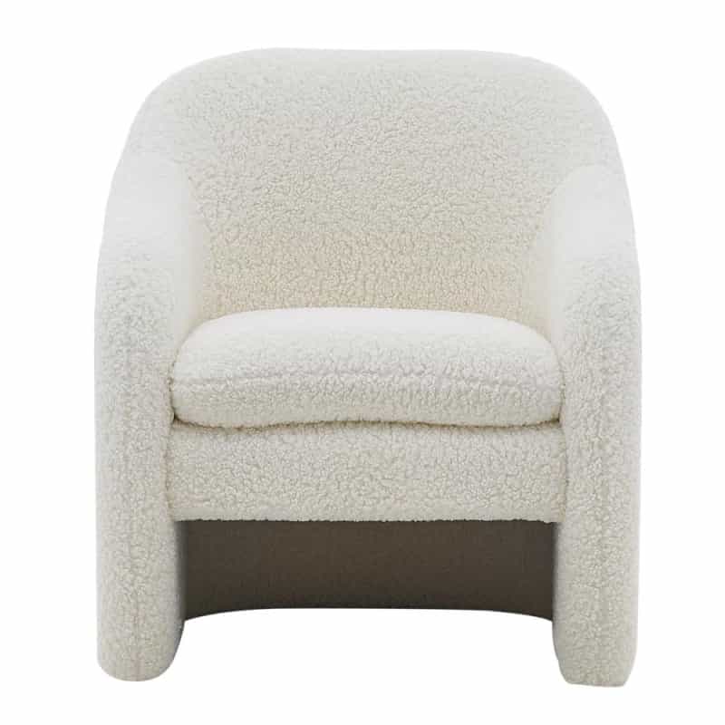 Zella Faux Shearling Accent Arm Chair