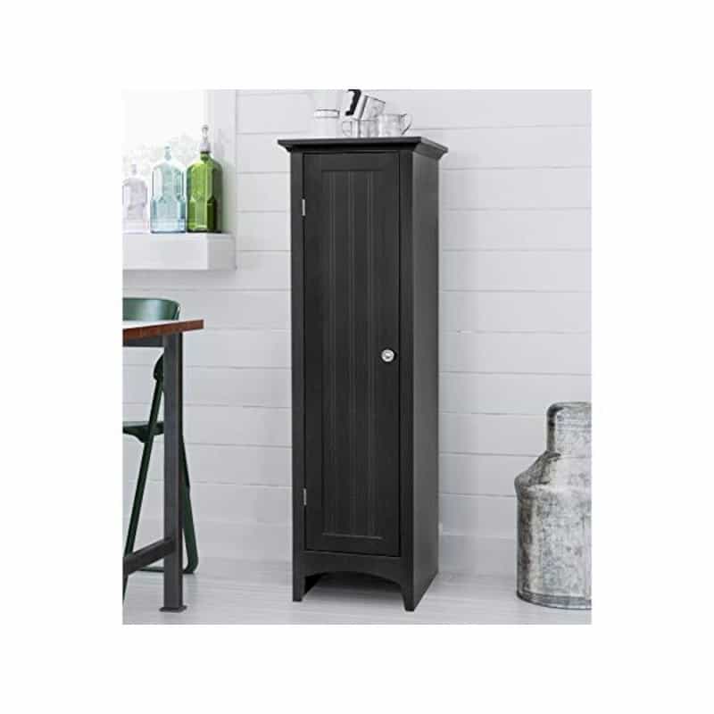 One Door Kitchen Storage Pantry In Black
