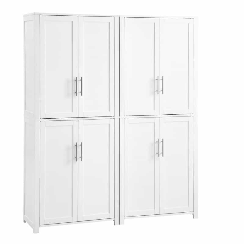 Savannah 2-Piece Kitchen Storage Pantry Set - 2 Pantries