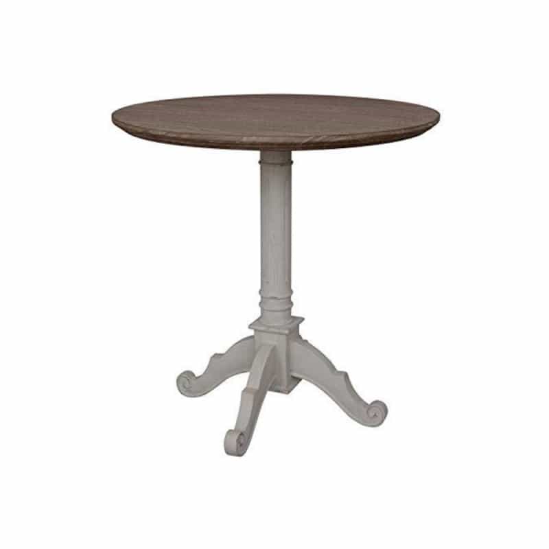 Ashbury Pedestal Base Table Antique Grey