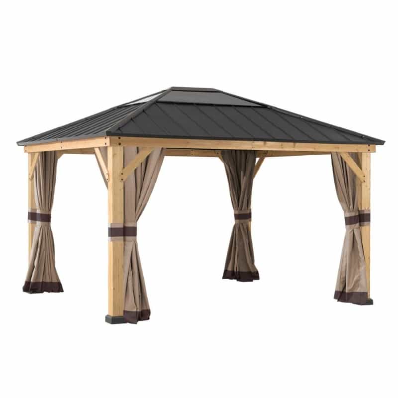 Universal Curtains For 11 ×13 Ft Wood Framed Gazebos