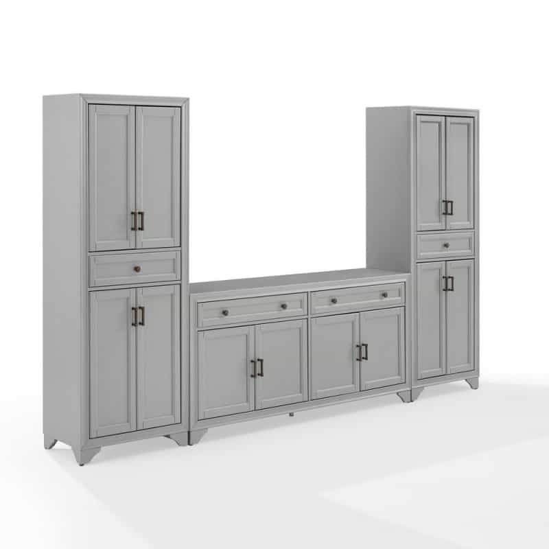 Tara 3-Piece Entertainment Center - Sideboard & 2 Pantries