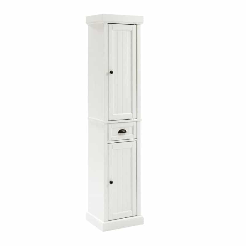 Seaside Tall Linen Storage Cabinet