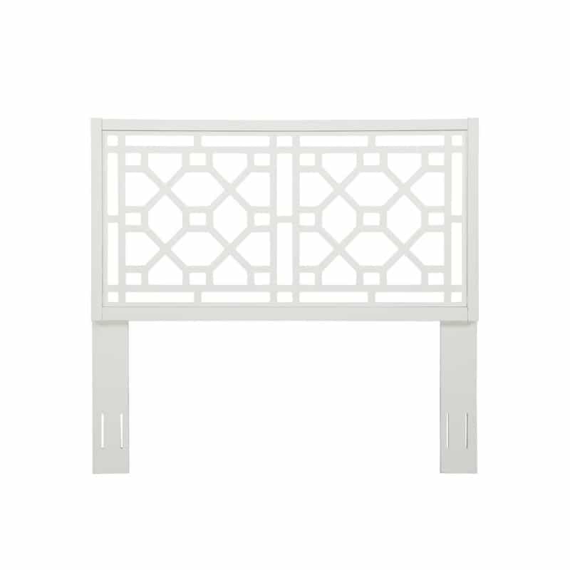 Thomas Chippendale White Headboard - Queen/Full